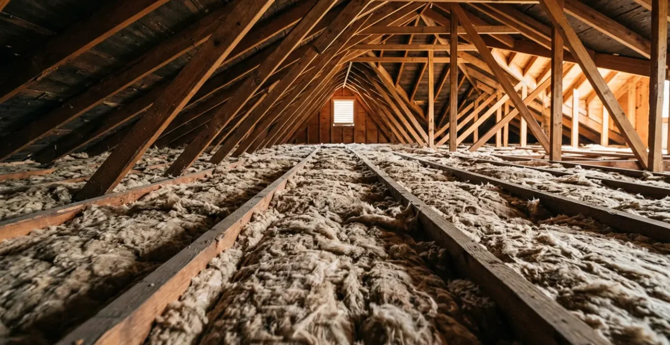 Isolation de combles perdus avec matériau biosourcé protégeant contre la chaleur estivale