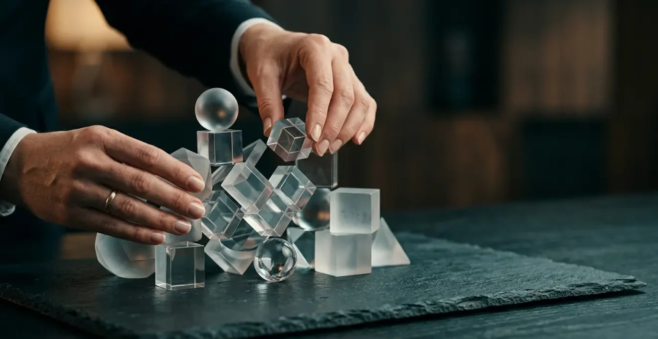 Vue en contre-plongée d'un professionnel préparant une stratégie d'achat d'énergie