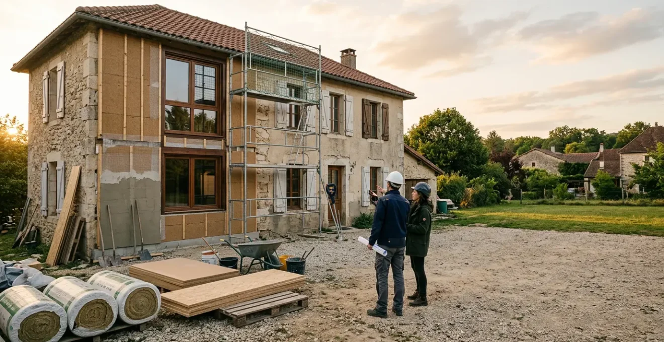 Rénovation énergétique d'une maison individuelle avec accompagnement professionnel