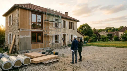 Rénovation énergétique d'une maison individuelle avec accompagnement professionnel