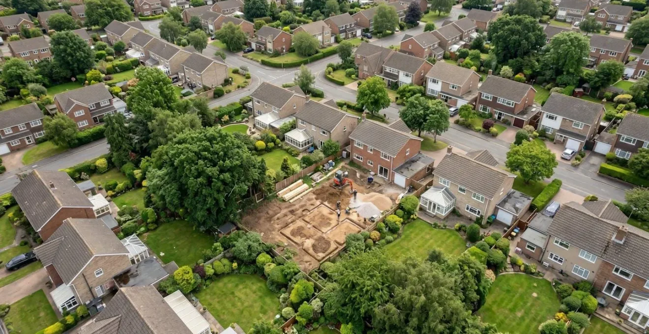 Densification douce d'une zone pavillonnaire avec construction sur un jardin existant